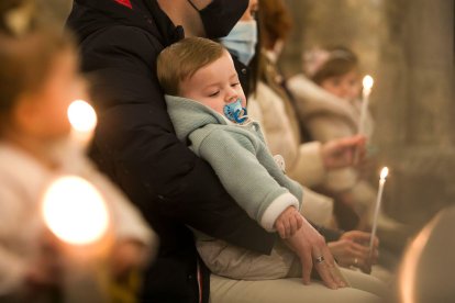 Misa de la Luz en el día de Las Candelas. TOMÁS ALONSO