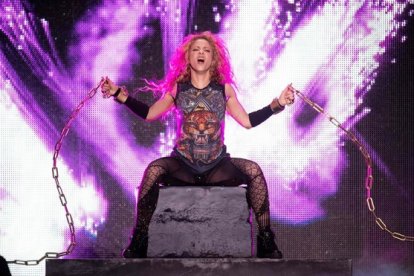 Shakira, en el escenario de Hamburgo.
