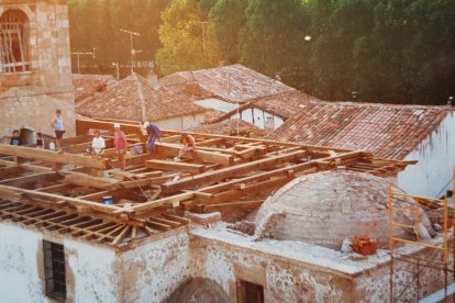 Imagen cedida por González del arreglo de la iglesia de Puentedura.