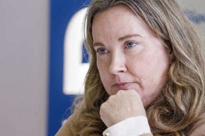 Cristina Ayala durante la entrevista. SANTI OTERO