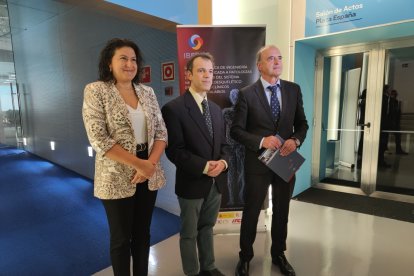 Mª Antonia Martín, Helios de Rosario y José María Vela. ECB