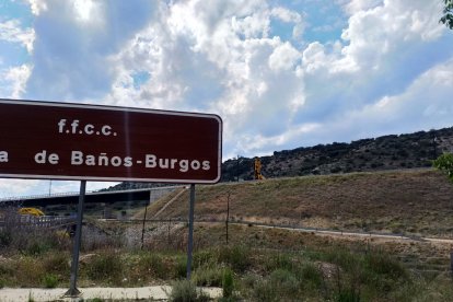 Trabajos de micropilotado en el talud que cedió en Palenzuela. J. G. L.