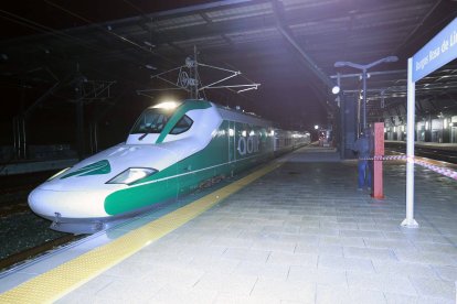 Pruebas de alta velocidad en la estación de Burgos. RAÚL G. OCHOA