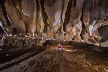 Espectacular espacio denominado  Galería Sedimentos en Ojo Guareña. ADRIÁN VÁZQUEZ (GEE)