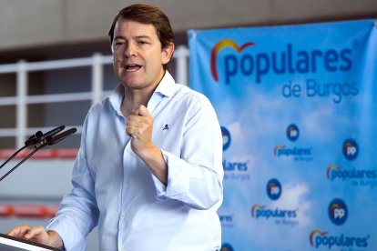 El presidente del PP de Castilla y León, Alfonso Fernández Mañueco, ayer en la apertura del curso político en Burgos. ICAL