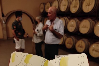 Las bodegas de Mambrilla de Castrejón, fuente de inspiración para dibujantes. GORKA BELASKO
