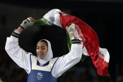 La atleta iraní Kimia Alizadeh, en Rio