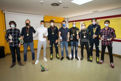 Imagen de los galardonados en las competiciones deportivas. TOMÁS ALONSO