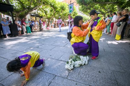 Celebración de la Ofrenda Floral en el día grande de las fiestas de San Pedro y San Pablo 2022. TOMÁS ALONSO
