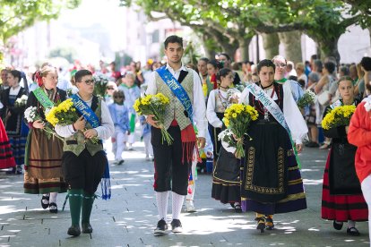 Celebración de la Ofrenda Floral en el día grande de las fiestas de San Pedro y San Pablo 2022. TOMÁS ALONSO