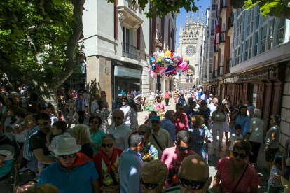 Celebración de la Ofrenda Floral en el día grande de las fiestas de San Pedro y San Pablo 2022. TOMÁS ALONSO
