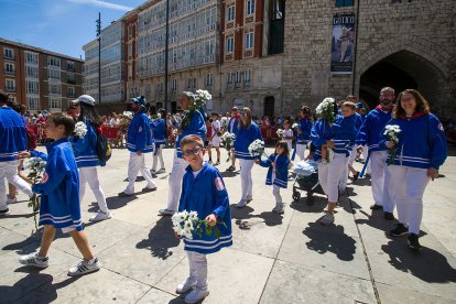 Celebración de la Ofrenda Floral en el día grande de las fiestas de San Pedro y San Pablo 2022. TOMÁS ALONSO