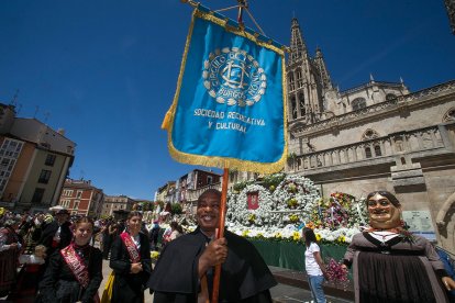 Celebración de la Ofrenda Floral en el día grande de las fiestas de San Pedro y San Pablo 2022. TOMÁS ALONSO