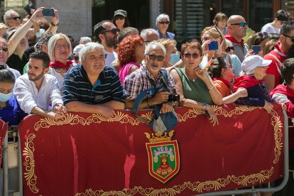 Celebración de la Ofrenda Floral en el día grande de las fiestas de San Pedro y San Pablo 2022. TOMÁS ALONSO