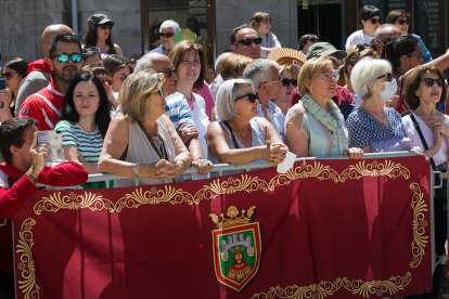 Celebración de la Ofrenda Floral en el día grande de las fiestas de San Pedro y San Pablo 2022. TOMÁS ALONSO