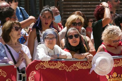 Celebración de la Ofrenda Floral en el día grande de las fiestas de San Pedro y San Pablo 2022. TOMÁS ALONSO