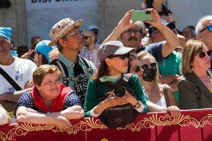 Celebración de la Ofrenda Floral en el día grande de las fiestas de San Pedro y San Pablo 2022. TOMÁS ALONSO