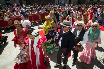 Celebración de la Ofrenda Floral en el día grande de las fiestas de San Pedro y San Pablo 2022. TOMÁS ALONSO