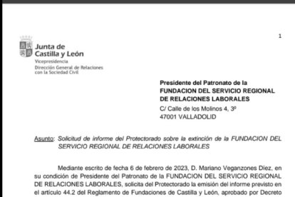 Documento de la Junta.