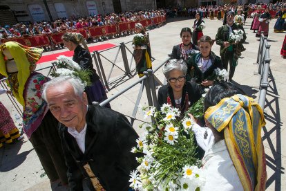 Celebración de la Ofrenda Floral en el día grande de las fiestas de San Pedro y San Pablo 2022. TOMÁS ALONSO