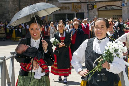 Celebración de la Ofrenda Floral en el día grande de las fiestas de San Pedro y San Pablo 2022. TOMÁS ALONSO