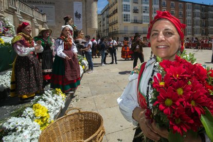 Celebración de la Ofrenda Floral en el día grande de las fiestas de San Pedro y San Pablo 2022. TOMÁS ALONSO