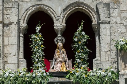 Celebración de la Ofrenda Floral en el día grande de las fiestas de San Pedro y San Pablo 2022. TOMÁS ALONSO