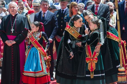 Celebración de la Ofrenda Floral en el día grande de las fiestas de San Pedro y San Pablo 2022. TOMÁS ALONSO