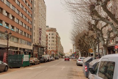La luz se tiñe de rojo en el centro por efecto de la calima. L. G. L.