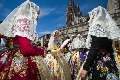 Celebración de la Ofrenda Floral en el día grande de las fiestas de San Pedro y San Pablo 2022. TOMÁS ALONSO