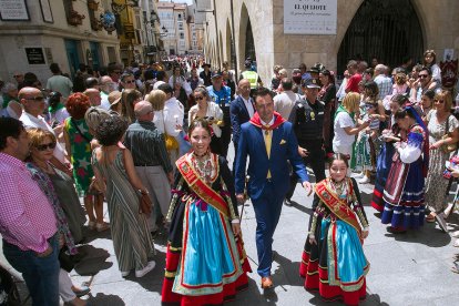 Celebración de la Ofrenda Floral en el día grande de las fiestas de San Pedro y San Pablo 2022. TOMÁS ALONSO