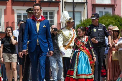 Celebración de la Ofrenda Floral en el día grande de las fiestas de San Pedro y San Pablo 2022. TOMÁS ALONSO