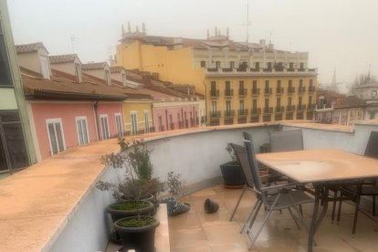 Terraza en la plaza mayor.