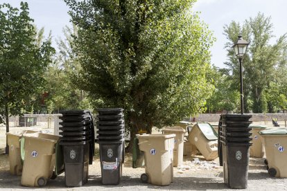 Miles de kilos de basura han inundado el parque del Parral tras el Curpillos. SANTI OTERO