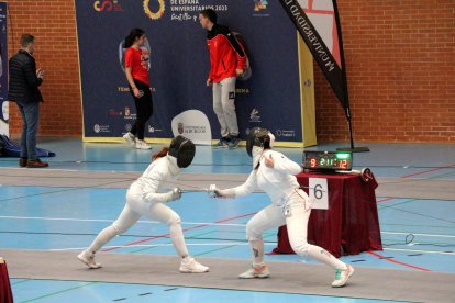 Campeonato de España de Esgrima celebrado en las instalaciones de la Universidad de Burgos. UBU