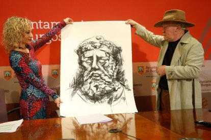 Boceto del Conde Diego Porcelos. SANTI OTERO