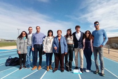 La familia, menos José Félix, que tuvo que faltar por trabajo, estuvo al completo