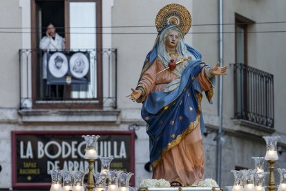 Instante de la procesión del Encuentro. SANTI OTERO
