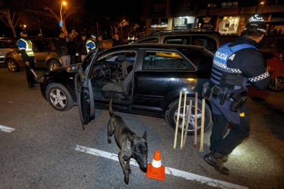 La Unidad Canina, en acción. SANTI OTERO