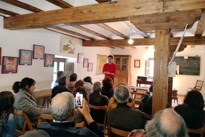 Sergi Torrecilla llevó al aula de Bañuelos una escena de 'El mar'. DARÍO GONZALO