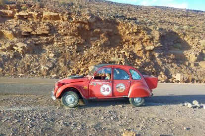 Instante del raid por Marruecos. ECB