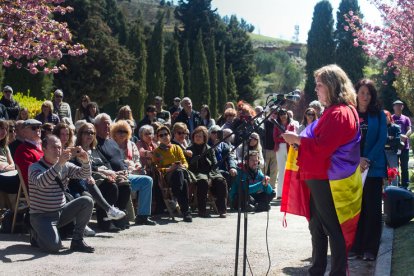 Inauguración del memorial por las víctimas del franquismo en el cementerio de Burgos. TOMÁS ALONSO