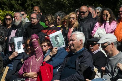 Inauguración del memorial por las víctimas del franquismo en el cementerio de Burgos. TOMÁS ALONSO