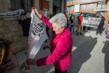 Preparativos de la concentración.