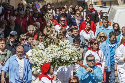 Instante de la Romería de la Virgen Blanca.