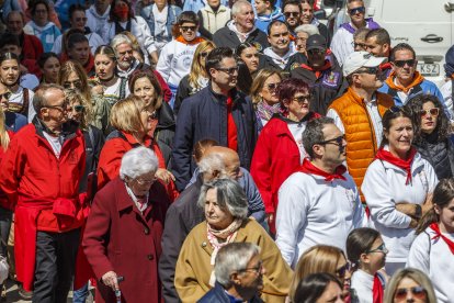 Instante de la Romería de la Virgen Blanca.