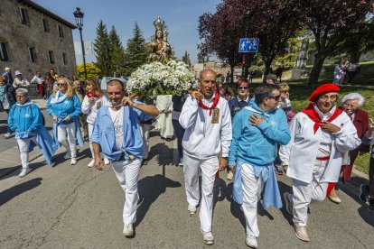 Instante de la Romería de la Virgen Blanca.