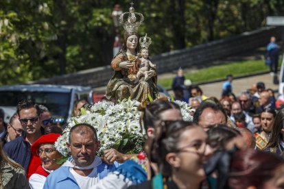 Instante de la Romería de la Virgen Blanca.
