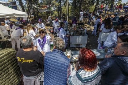 Instante de la Romería de la Virgen Blanca.