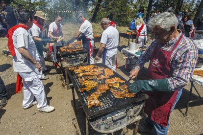 Instante de la Romería de la Virgen Blanca.